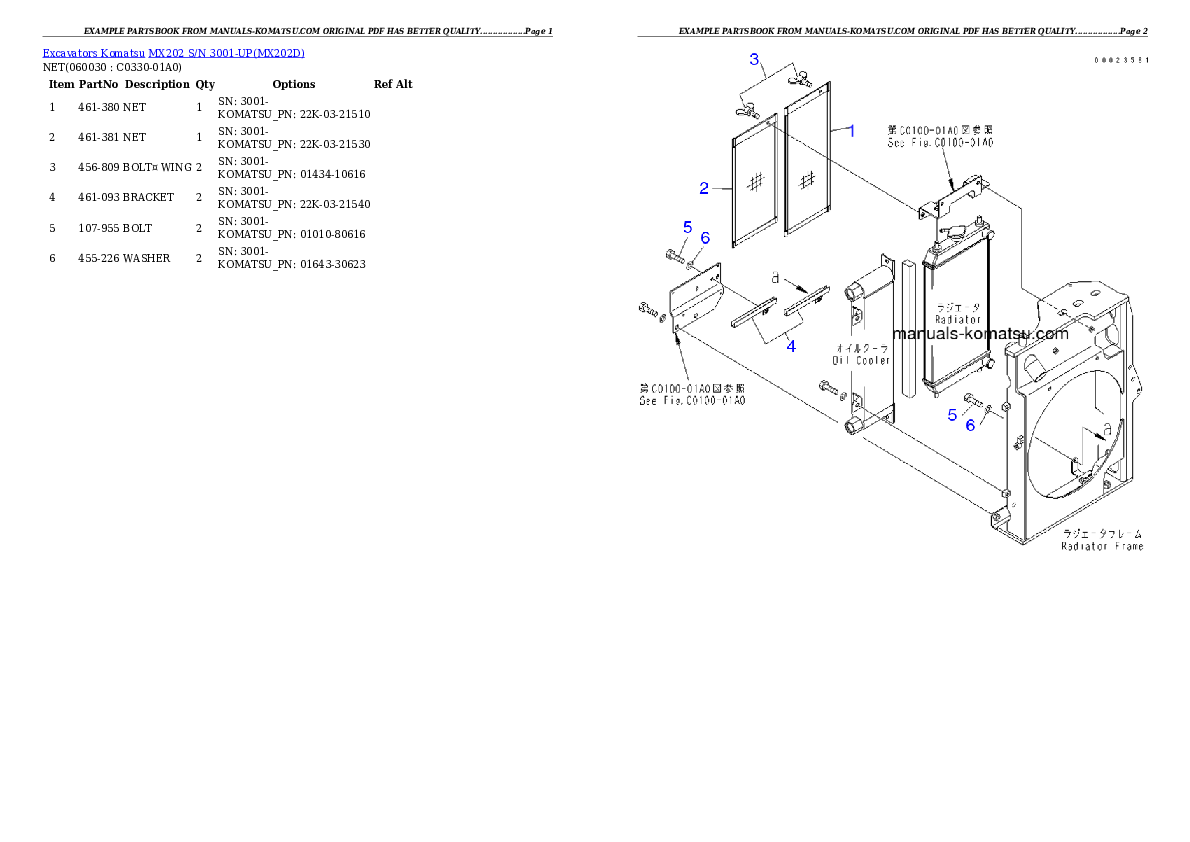 Protected: MX202 S/N 3001-UP Partsbook