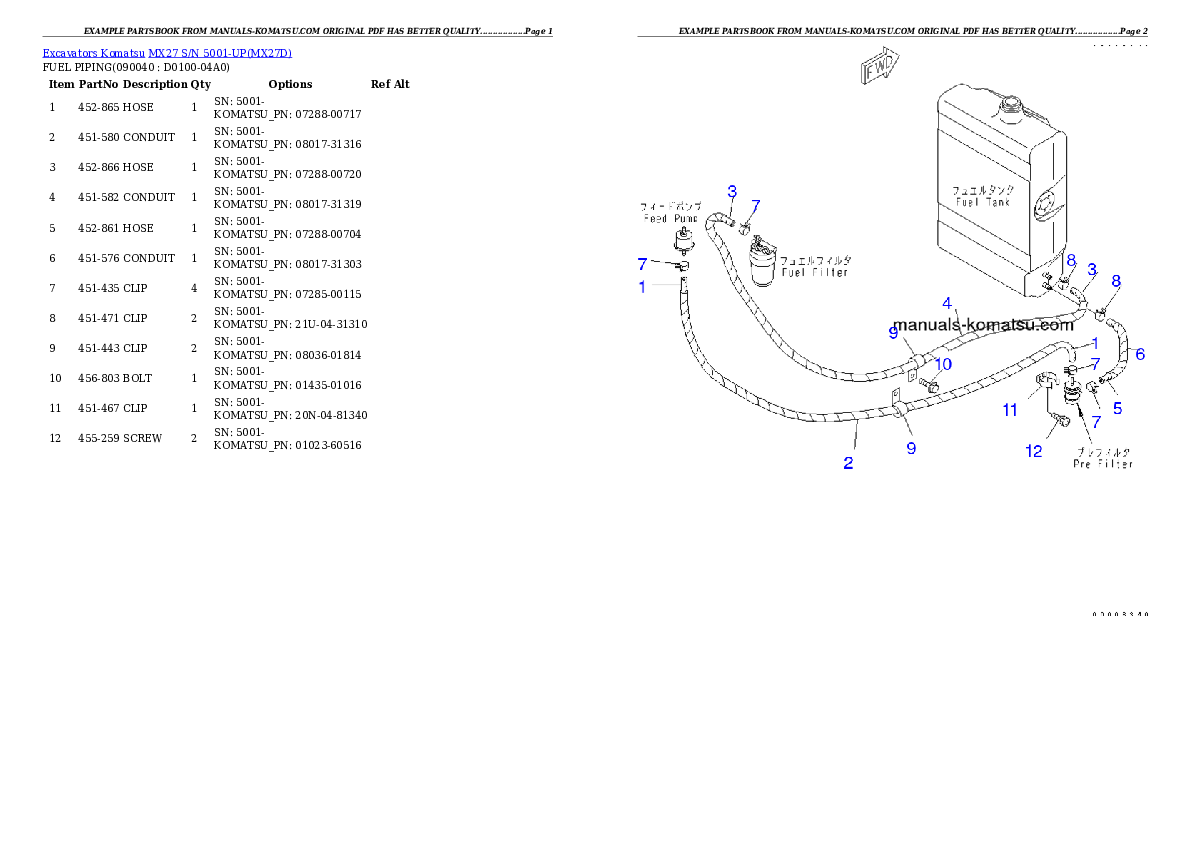 Protected: MX27 S/N 5001-UP Partsbook