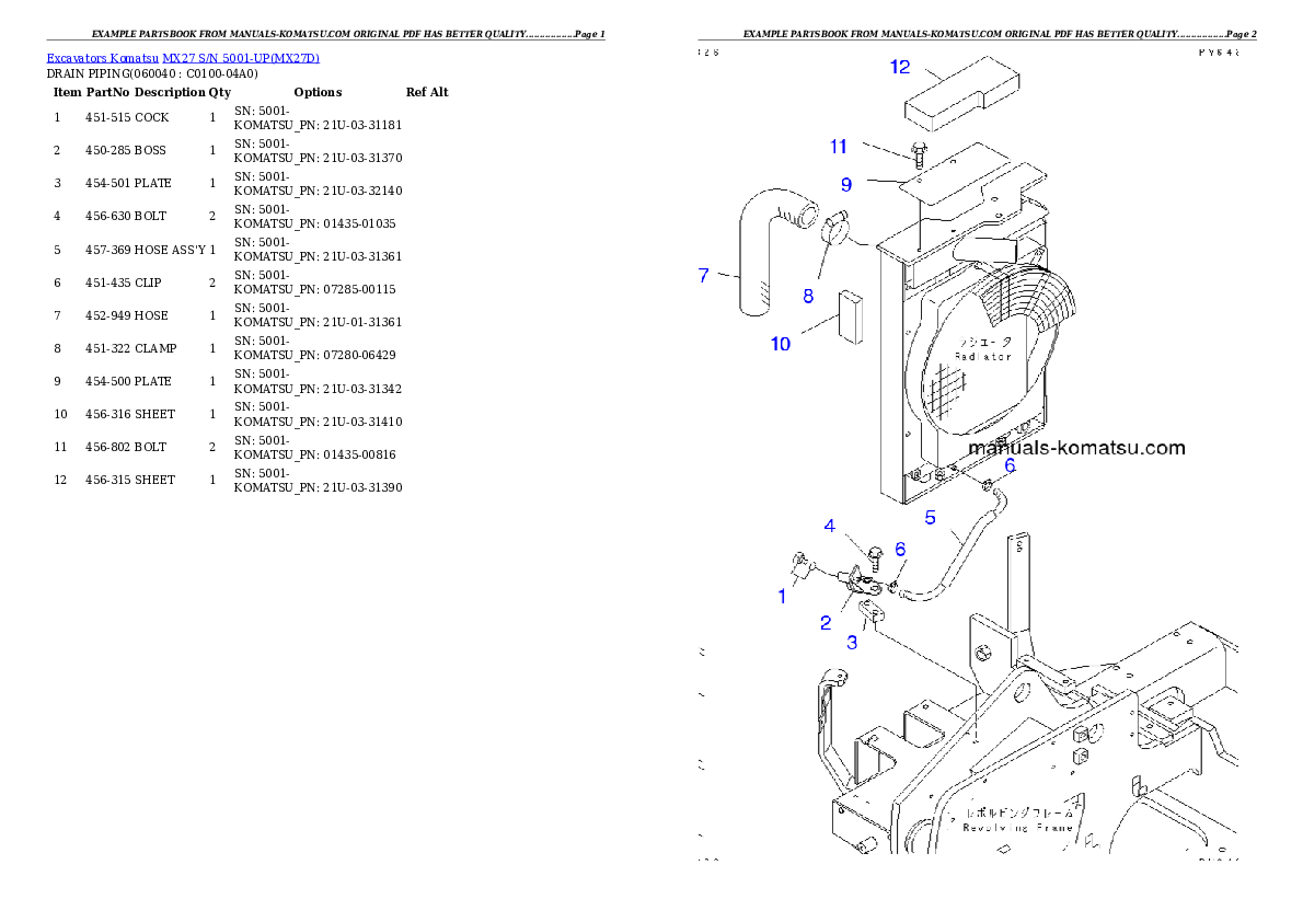 Protected: MX27 S/N 5001-UP Partsbook