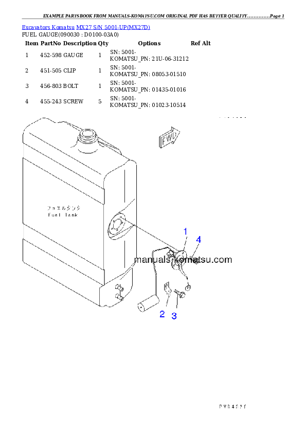 Protected: MX27 S/N 5001-UP Partsbook