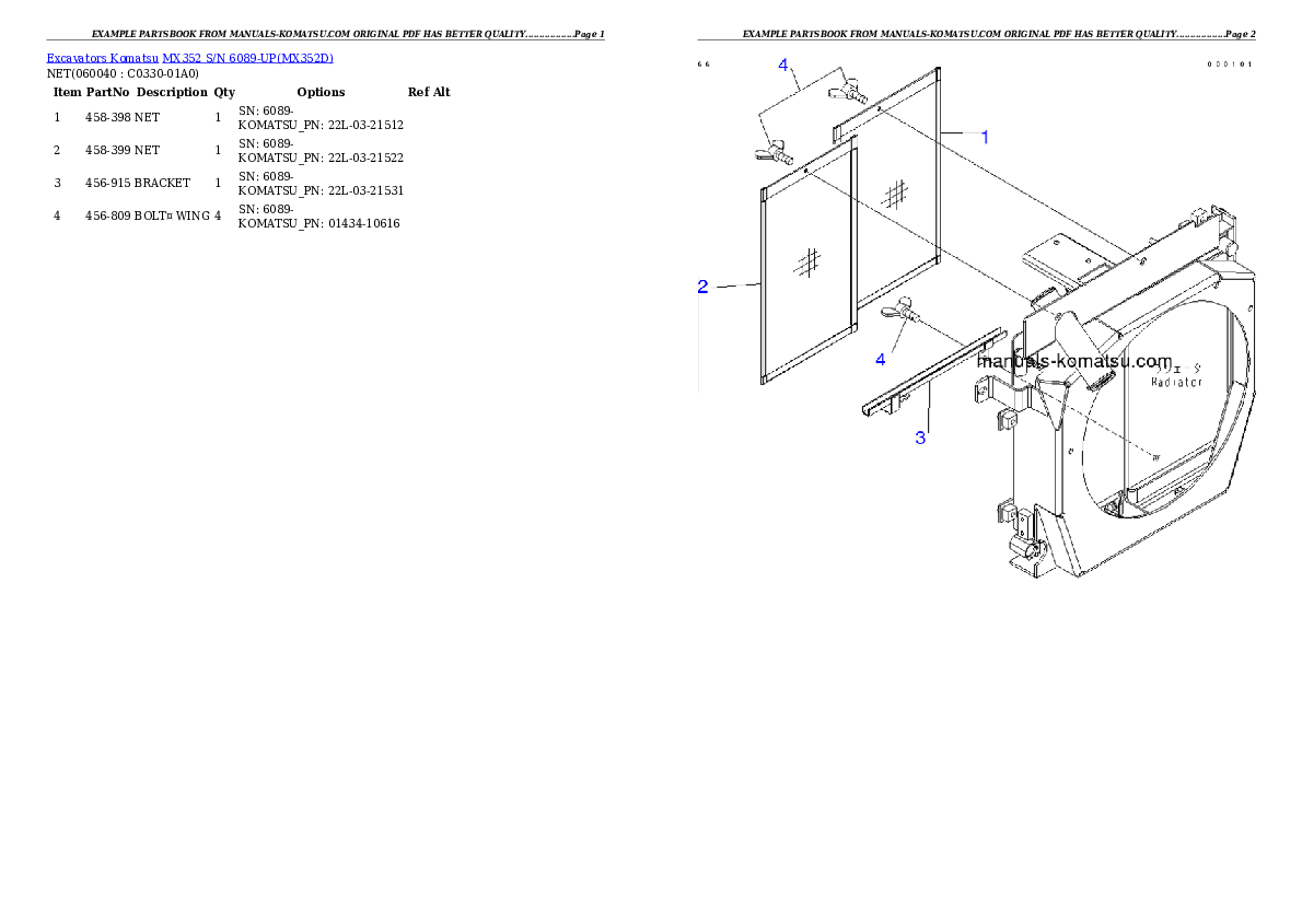 Protected: MX352 S/N 6089-UP Partsbook