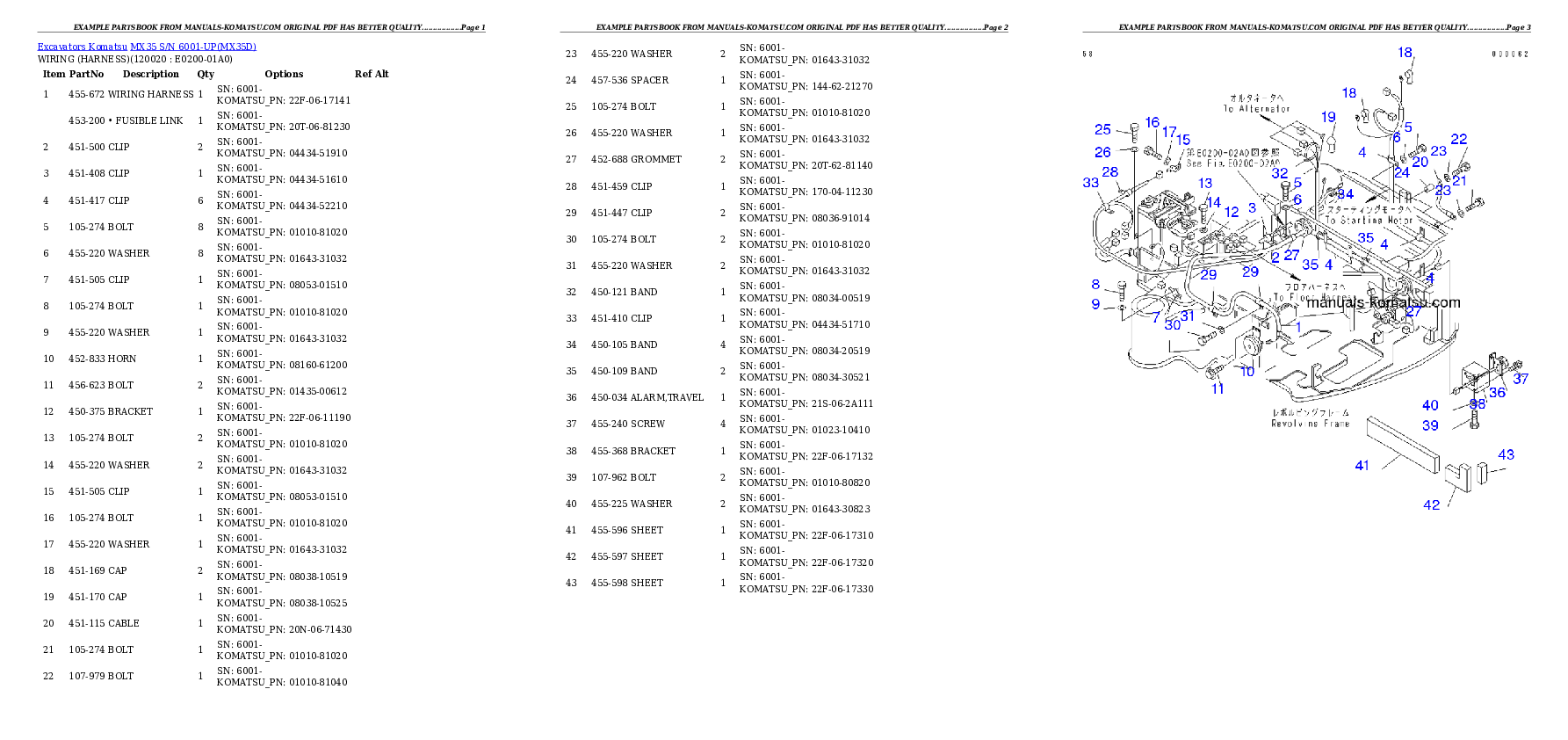 Protected: MX35 S/N 6001-UP Partsbook