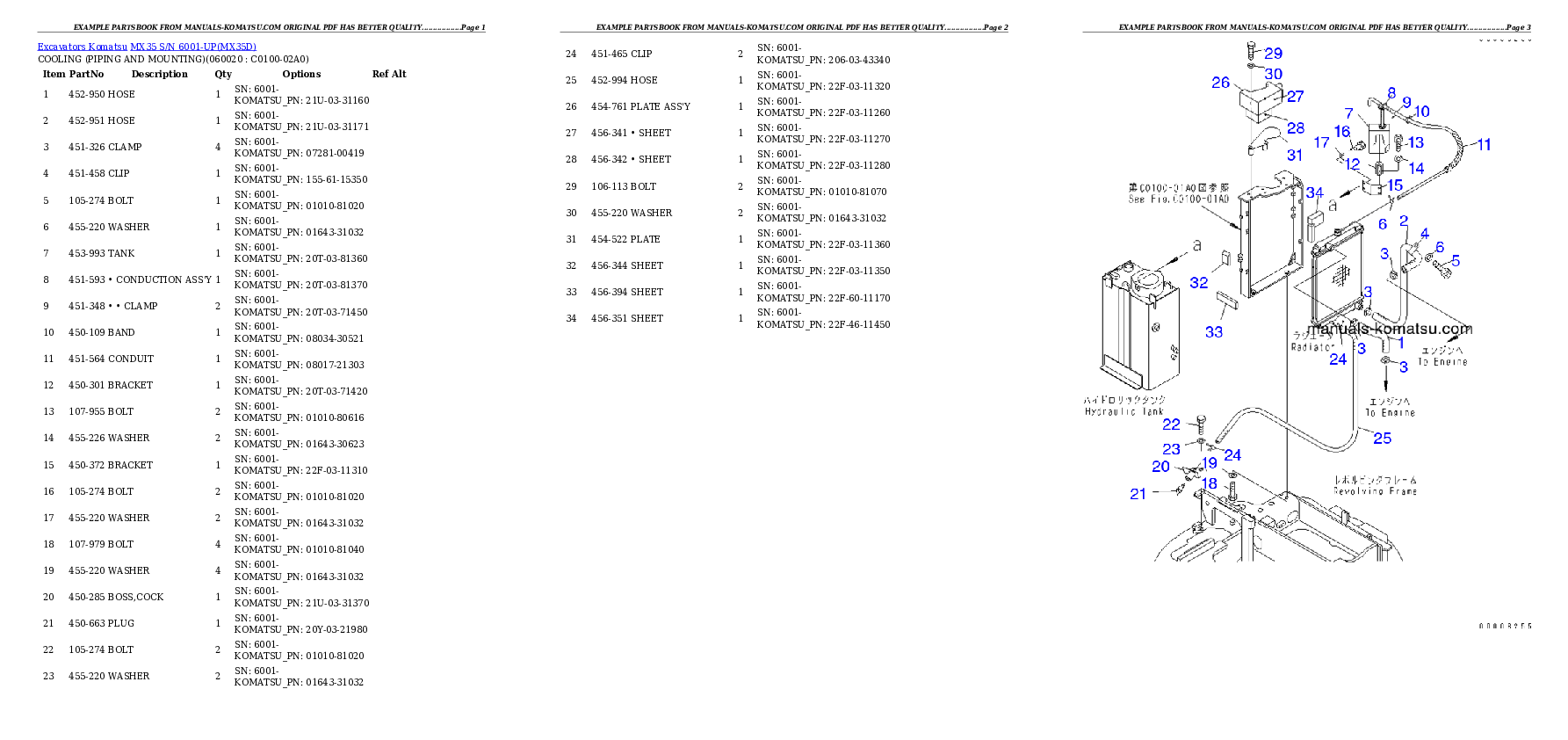 Protected: MX35 S/N 6001-UP Partsbook