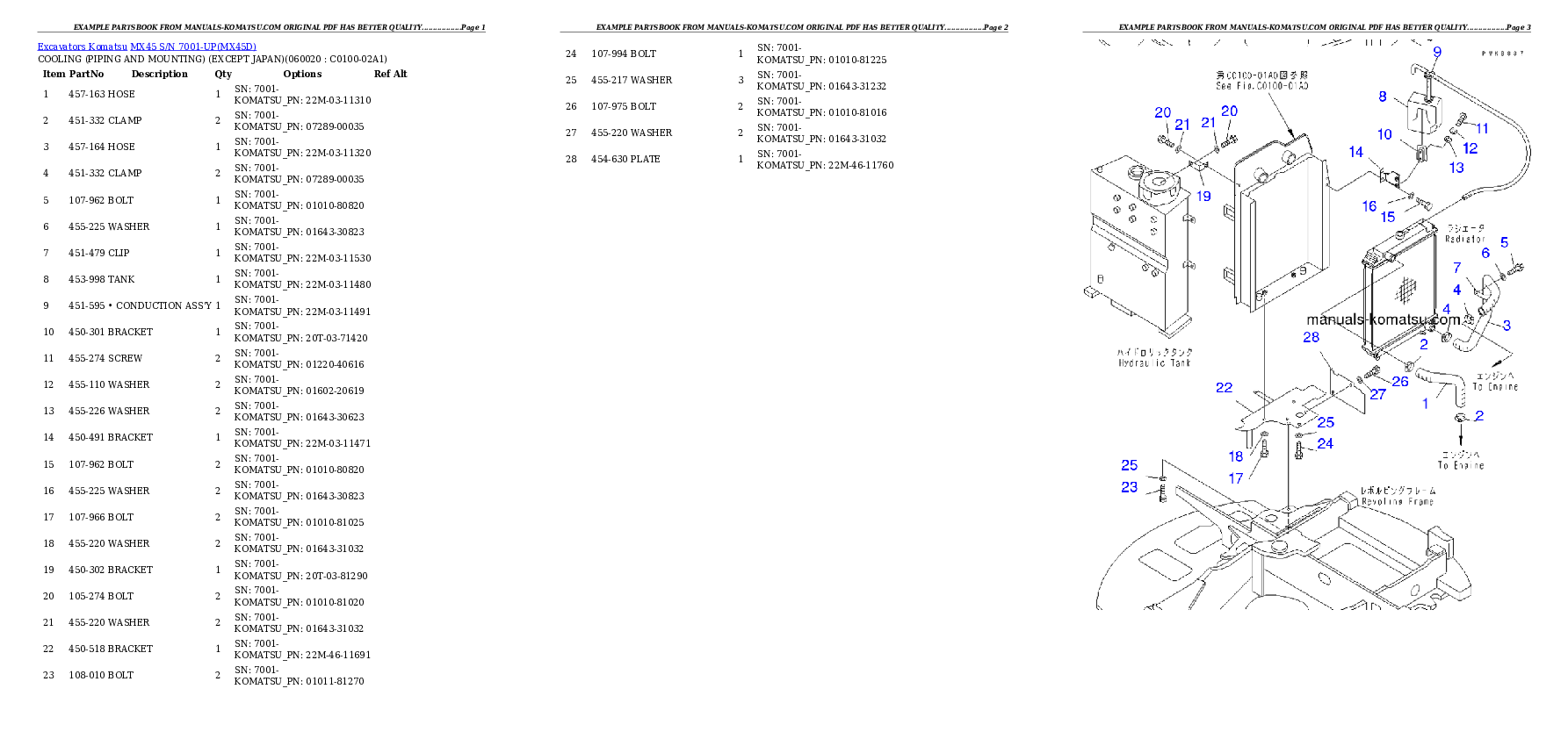 Protected: MX45 S/N 7001-UP Partsbook