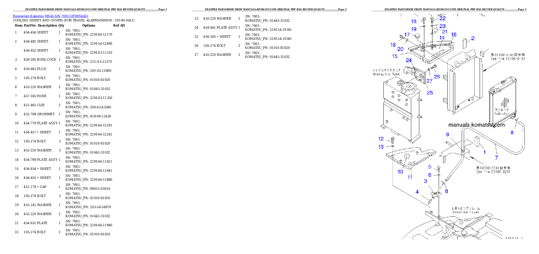 Protected: MX45 S/N 7001-UP Partsbook