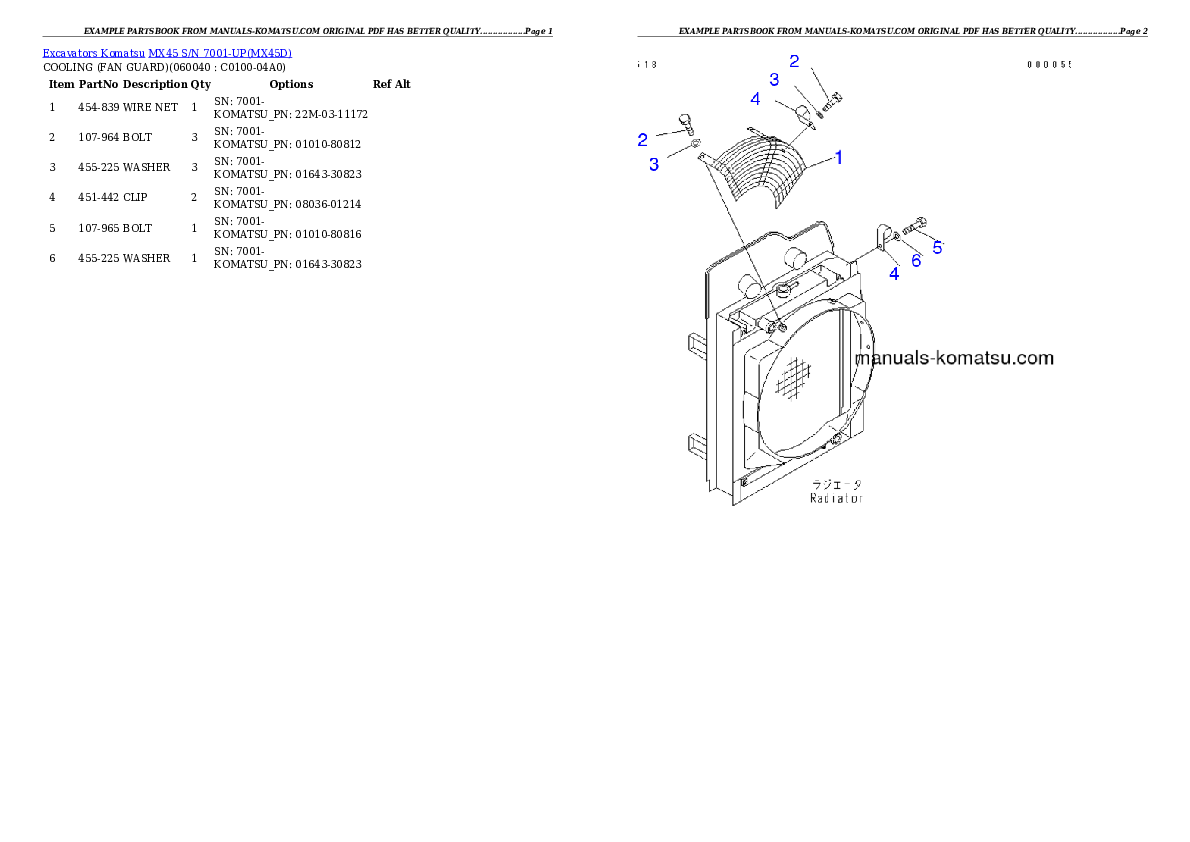 Protected: MX45 S/N 7001-UP Partsbook