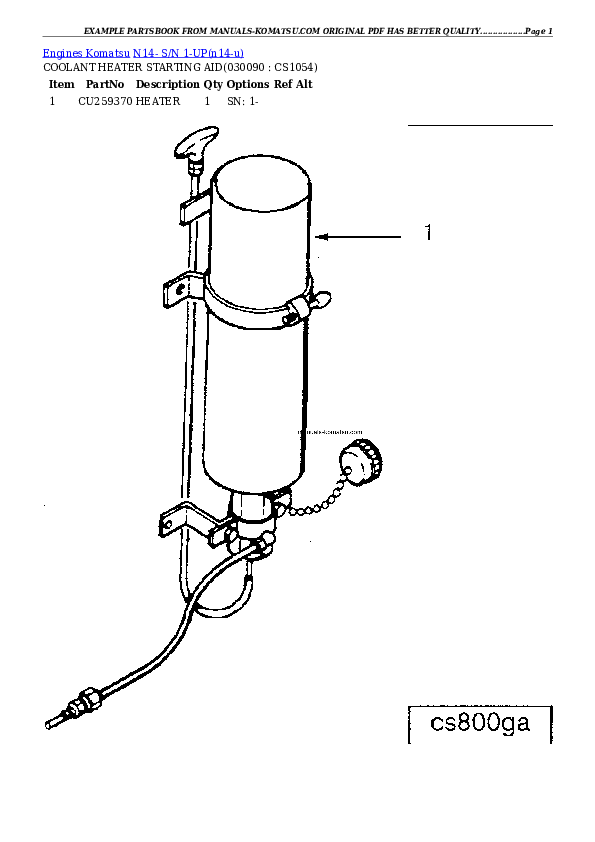 Protected: N14- S/N 1-UP Partsbook