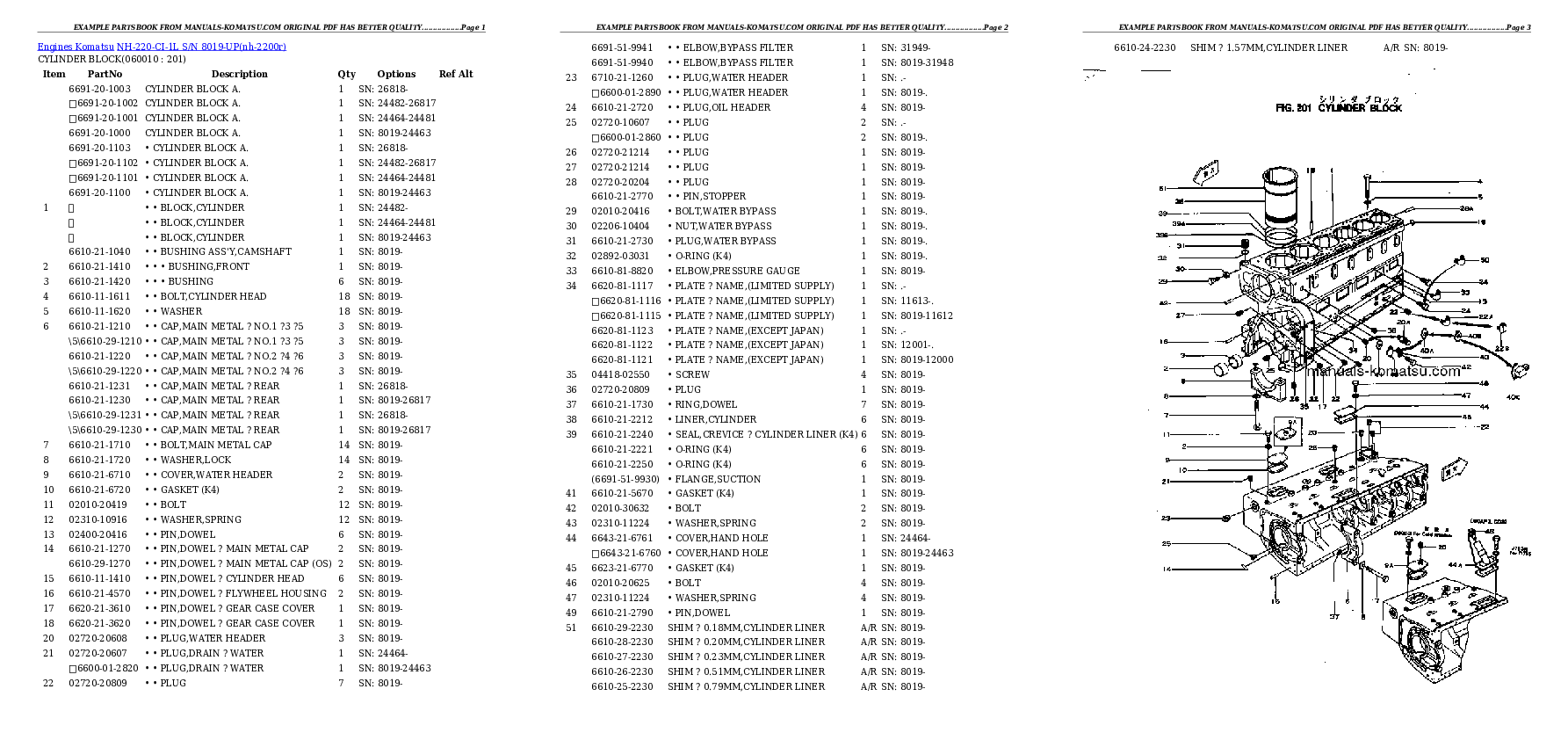 Protected: NH-220-CI-1L S/N 8019-UP Partsbook