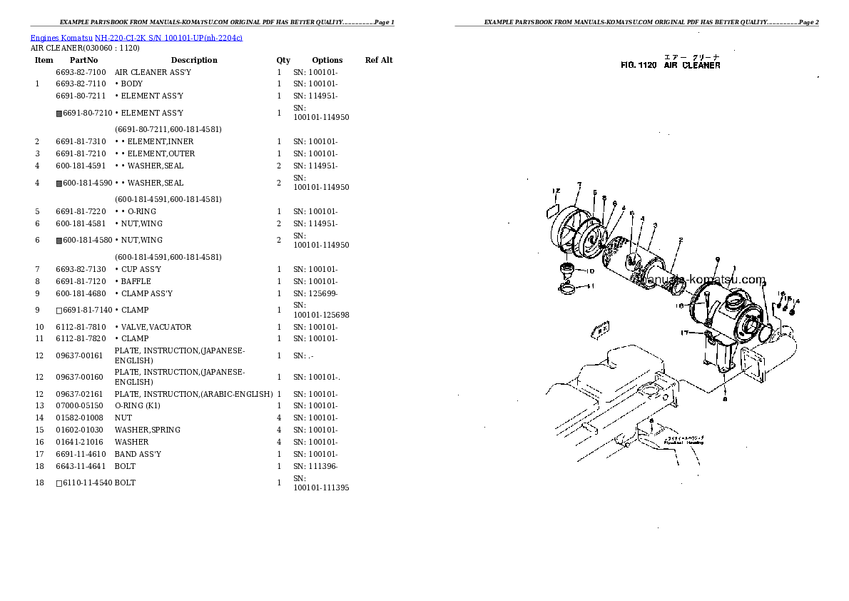 Protected: NH-220-CI-2K S/N 100101-UP Partsbook
