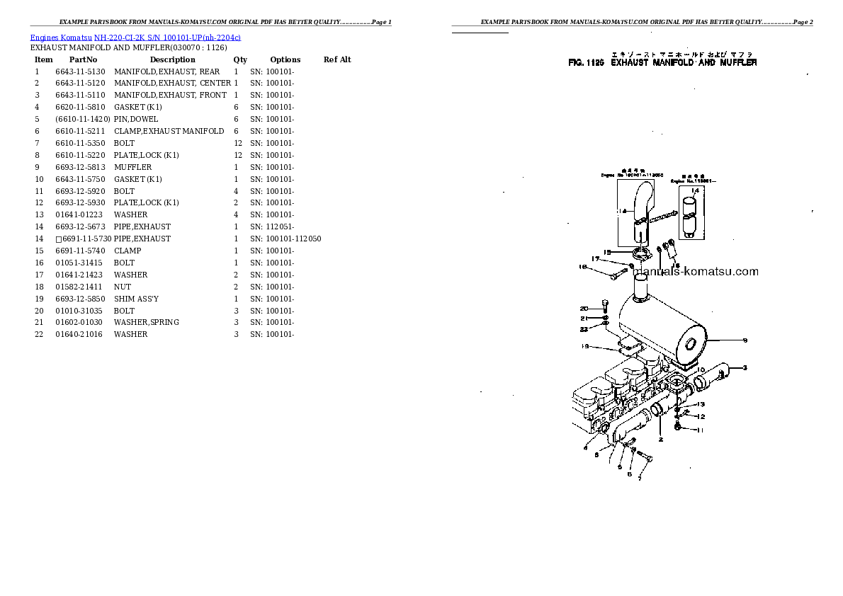 Protected: NH-220-CI-2K S/N 100101-UP Partsbook