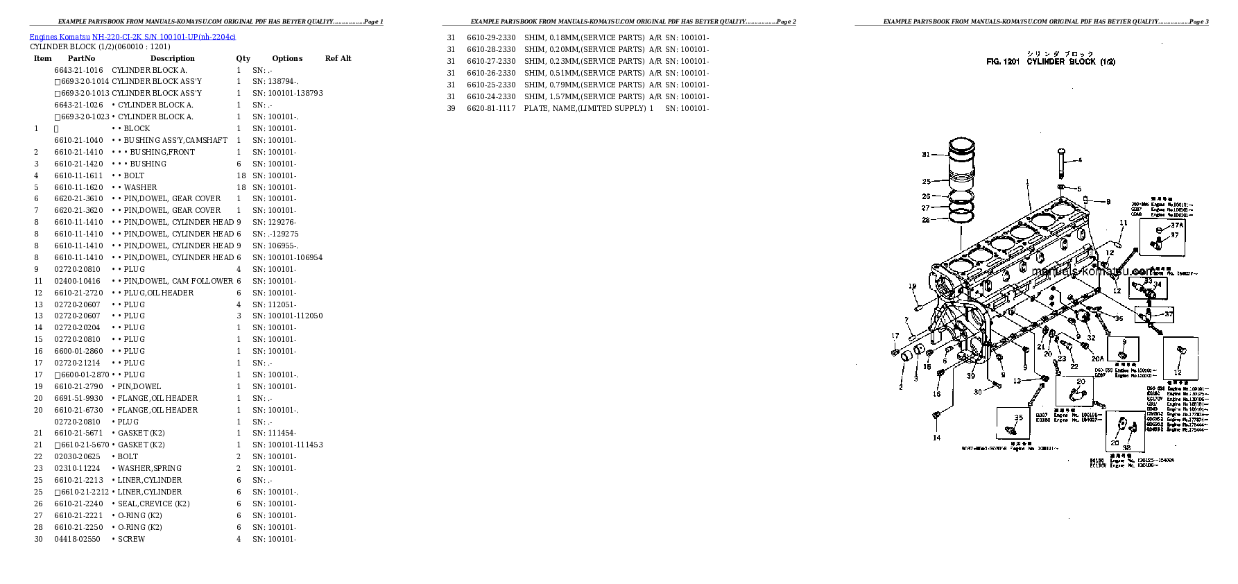 Protected: NH-220-CI-2K S/N 100101-UP Partsbook