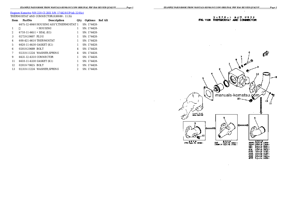 Protected: NH-220-CI-2KK S/N 174428-UP Partsbook
