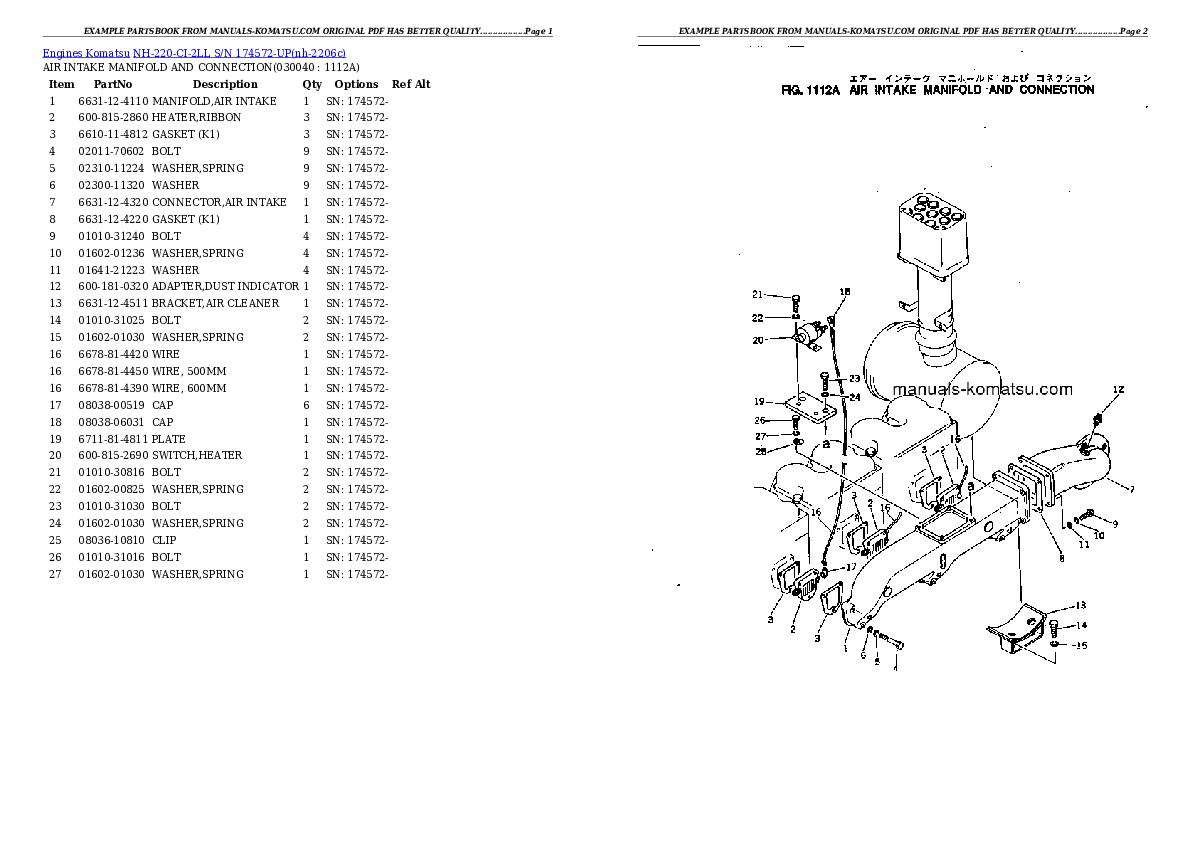 Protected: NH-220-CI-2LL S/N 174572-UP Partsbook