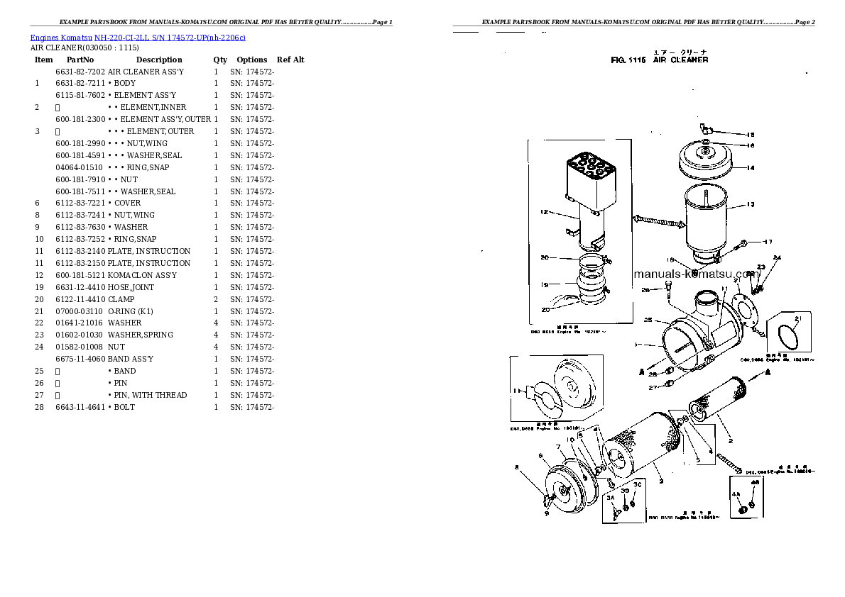 Protected: NH-220-CI-2LL S/N 174572-UP Partsbook
