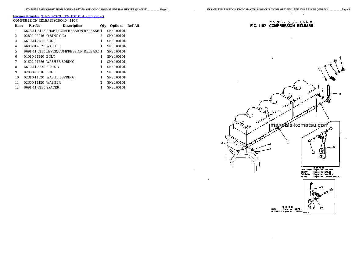 Protected: NH-220-CI-2U S/N 100101-UP Partsbook