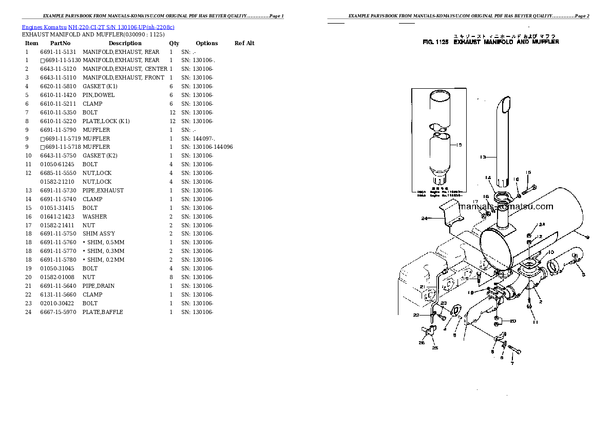 Protected: NH-220-CI-2T S/N 130106-UP Partsbook