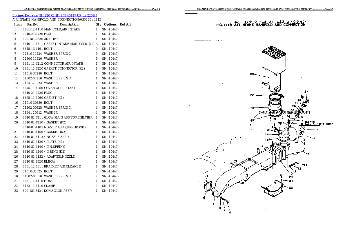 Protected: NH-220-CI-1H S/N 40447-UP Partsbook
