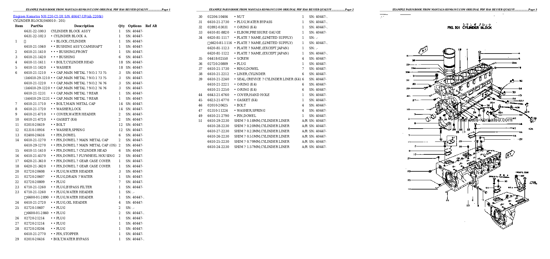 Protected: NH-220-CI-1H S/N 40447-UP Partsbook