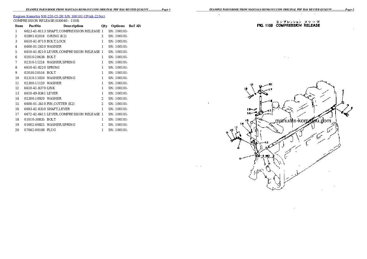 Protected: NH-220-CI-2H S/N 100101-UP Partsbook