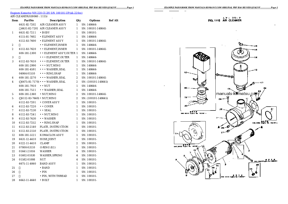 Protected: NH-220-CI-2H S/N 100101-UP Partsbook