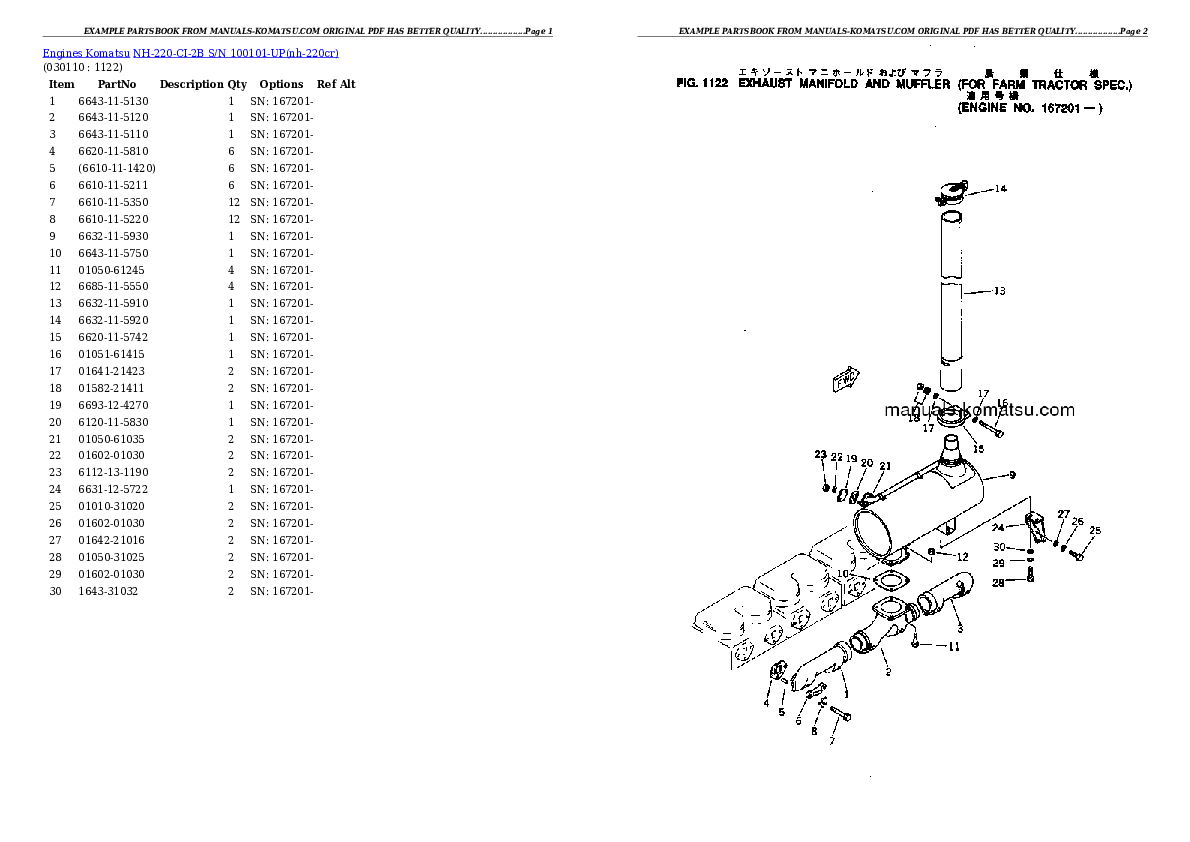 Protected: NH-220-CI-2B S/N 100101-UP Partsbook