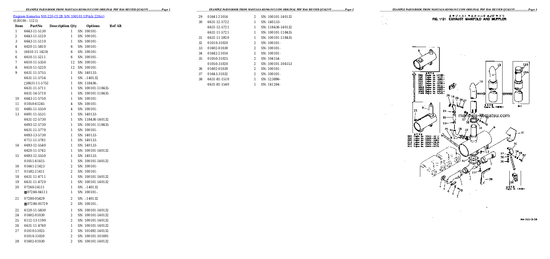 Protected: NH-220-CI-2B S/N 100101-UP Partsbook