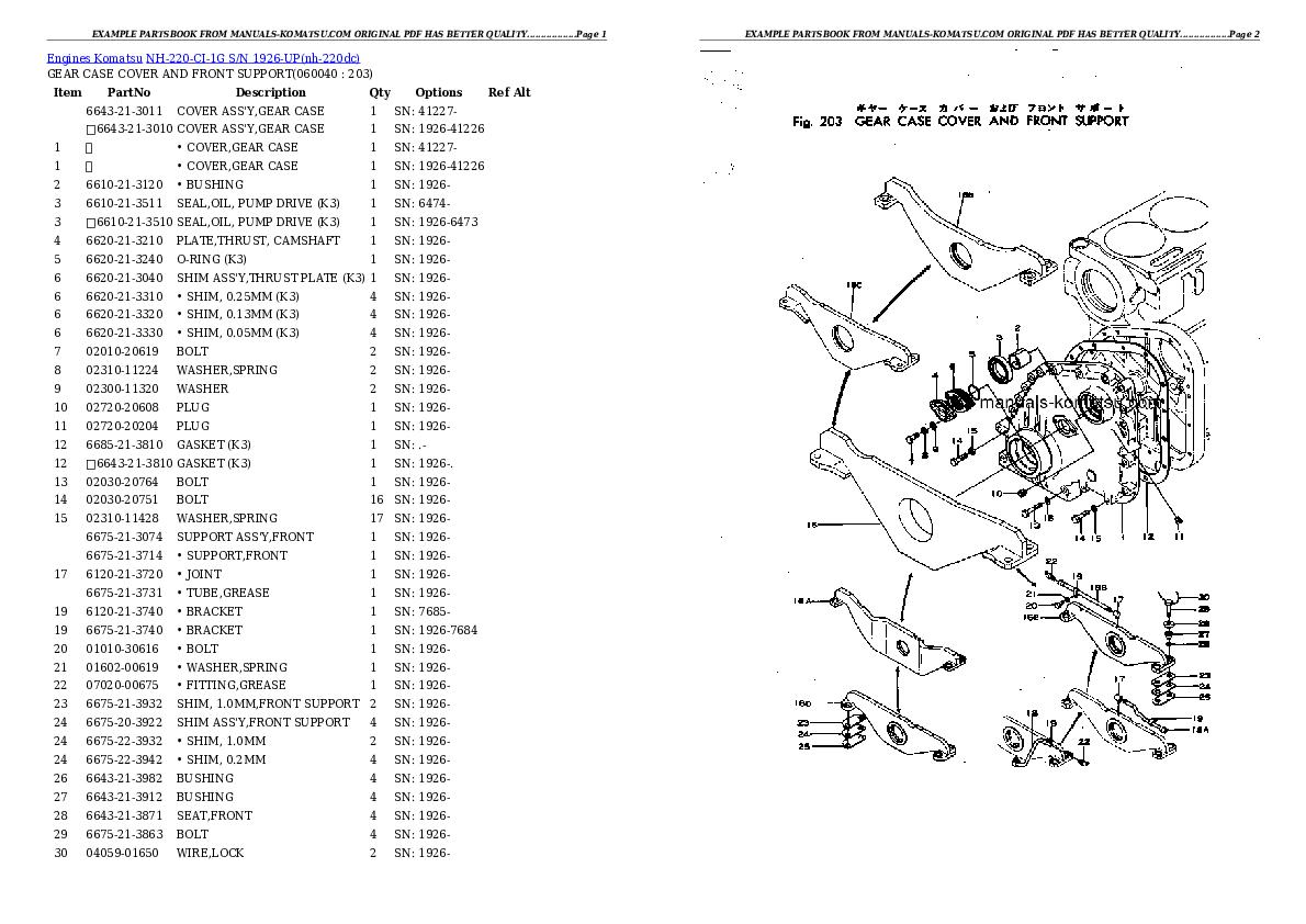 Protected: NH-220-CI-1G S/N 1926-UP Partsbook