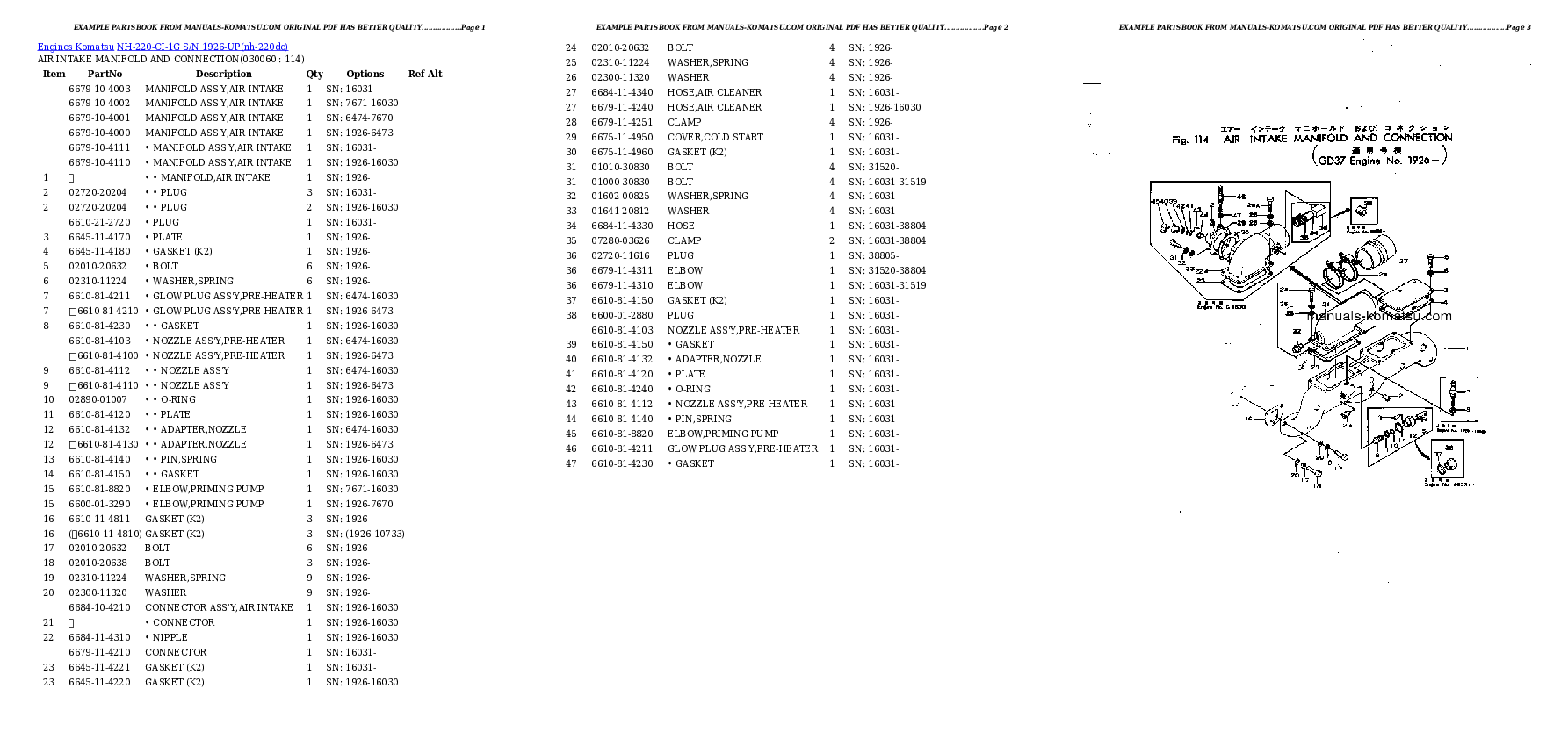 Protected: NH-220-CI-1G S/N 1926-UP Partsbook