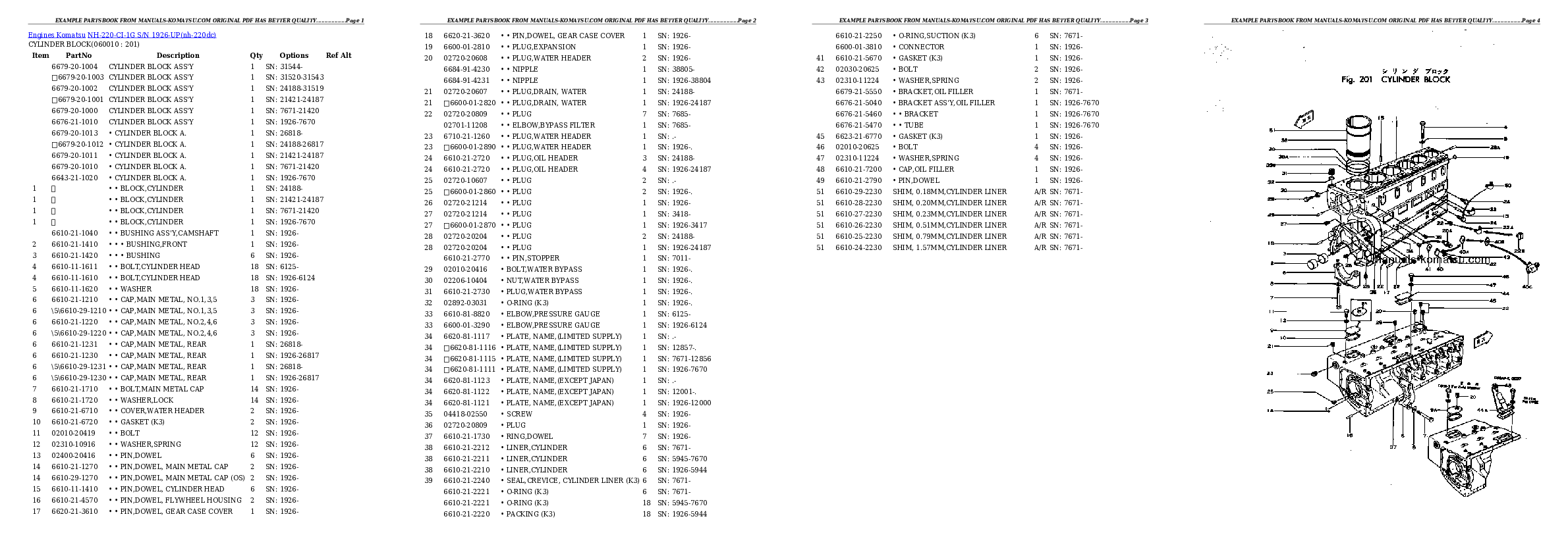 Protected: NH-220-CI-1G S/N 1926-UP Partsbook