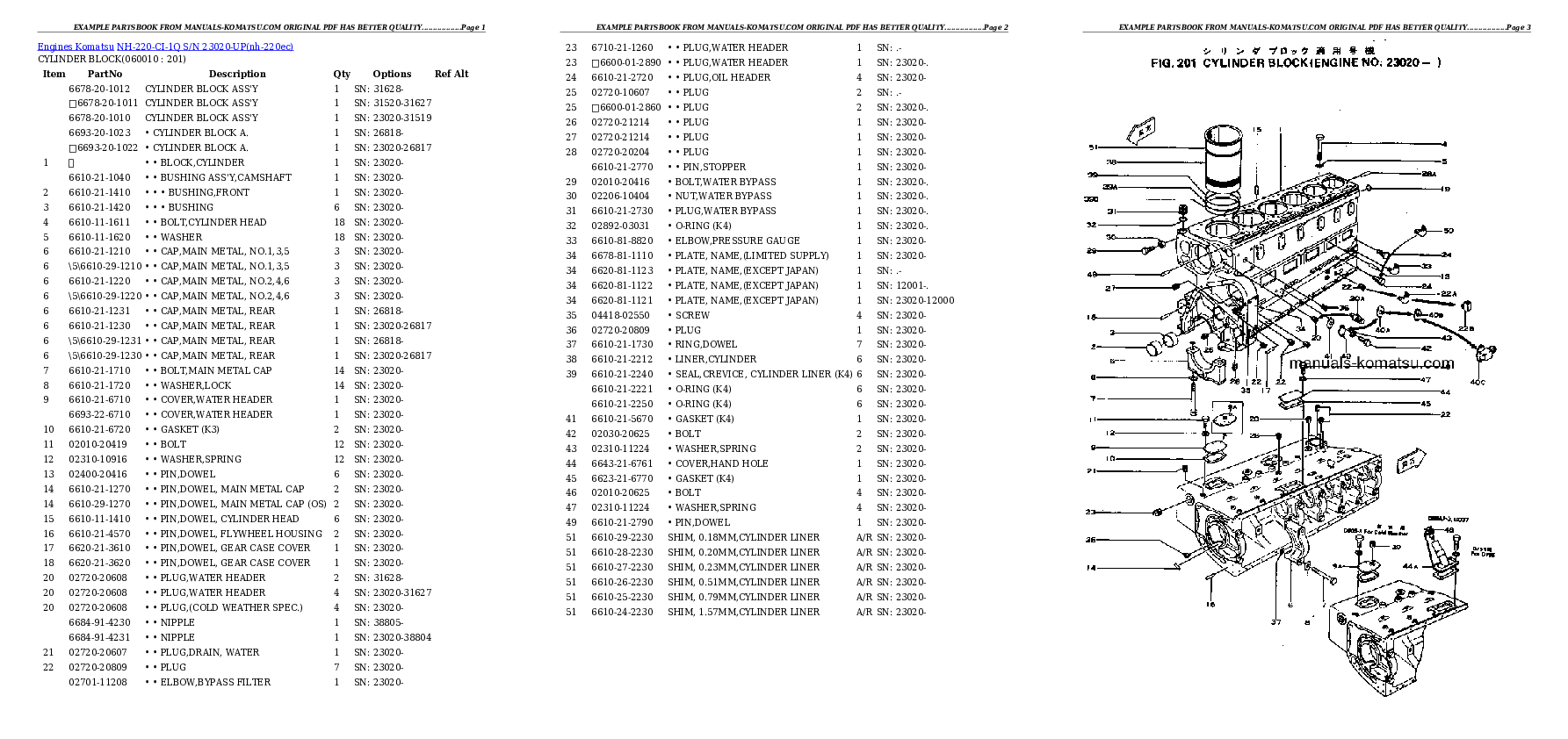Protected: NH-220-CI-1Q S/N 23020-UP Partsbook