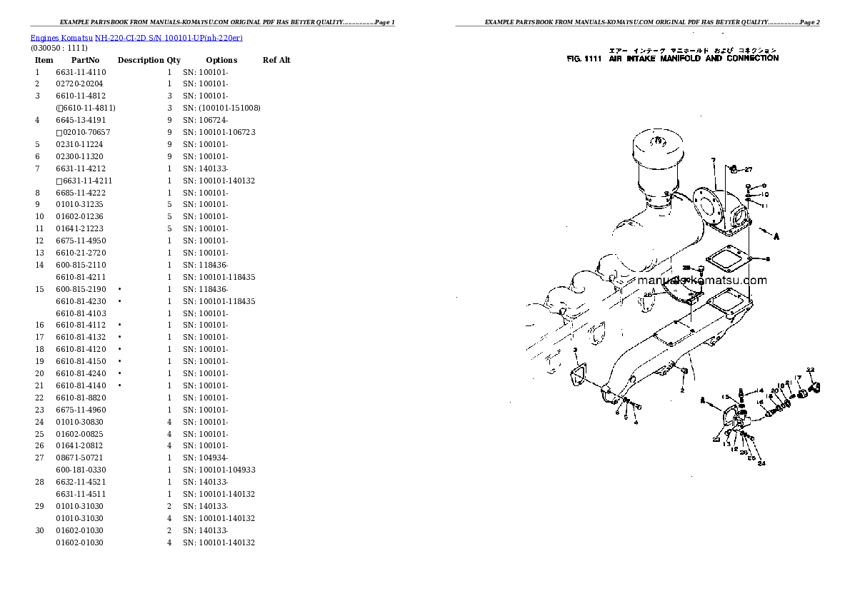 Protected: NH-220-CI-2D S/N 100101-UP Partsbook