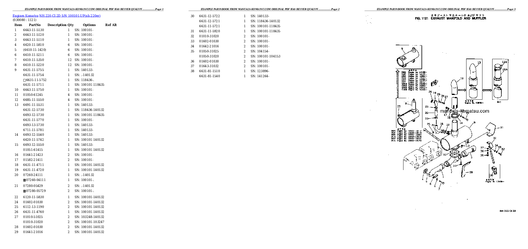 Protected: NH-220-CI-2D S/N 100101-UP Partsbook