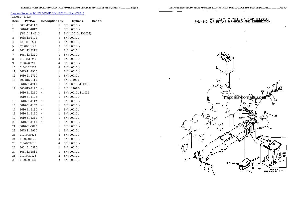 Protected: NH-220-CI-2E S/N 100101-UP Partsbook