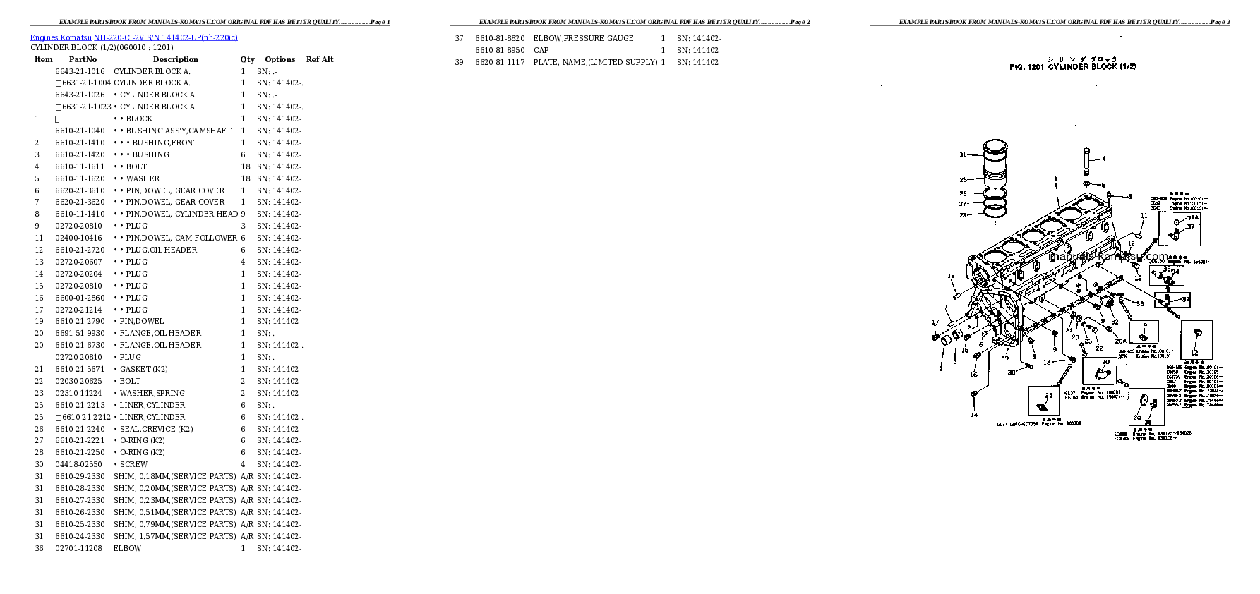 Protected: NH-220-CI-2V S/N 141402-UP Partsbook
