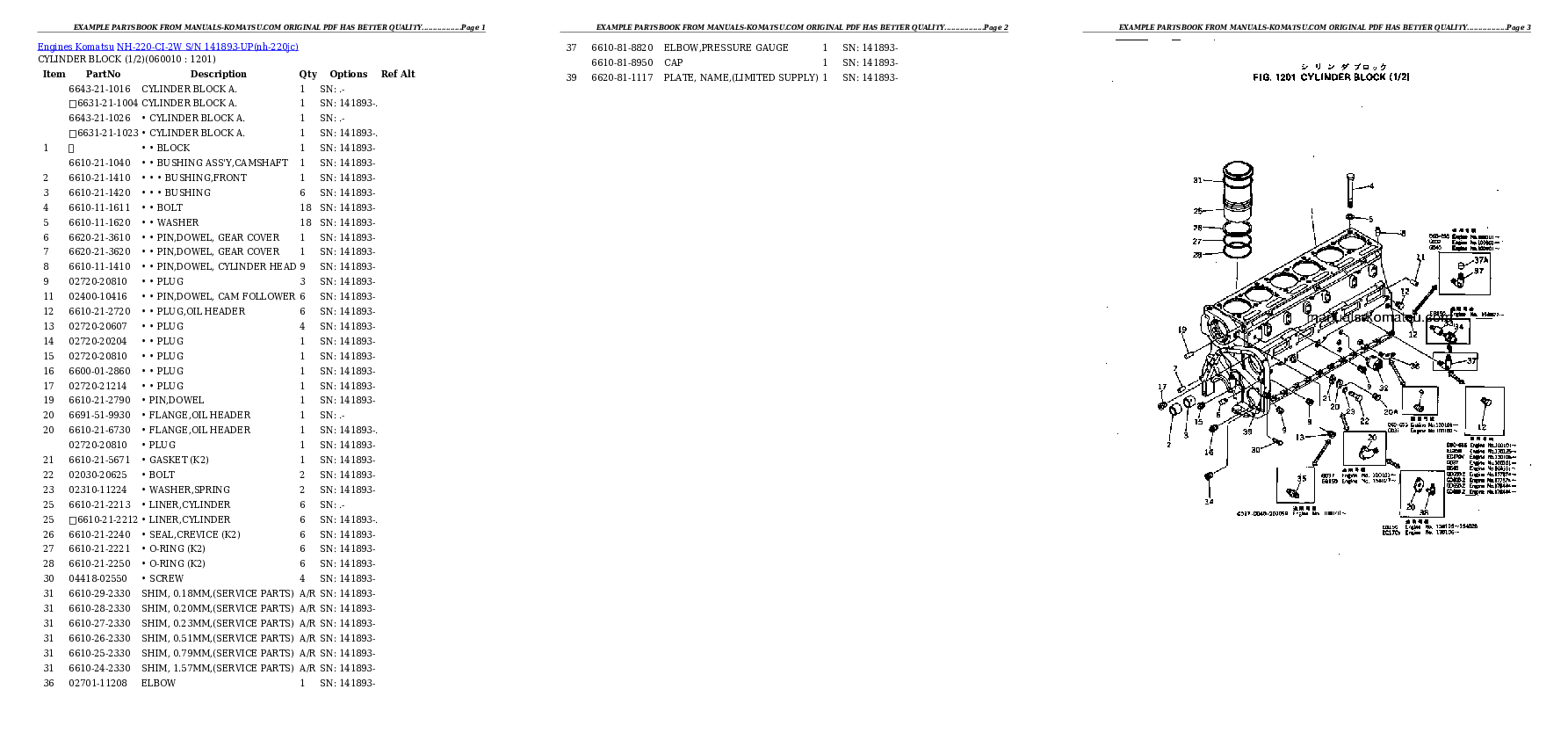 Protected: NH-220-CI-2W S/N 141893-UP Partsbook