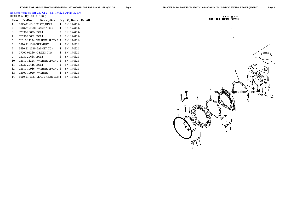 Protected: NH-220-CI-2JJ S/N 174424-UP Partsbook