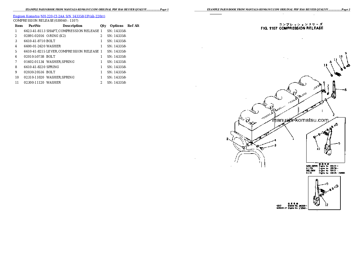 Protected: NH-220-CI-2AA S/N 143358-UP Partsbook