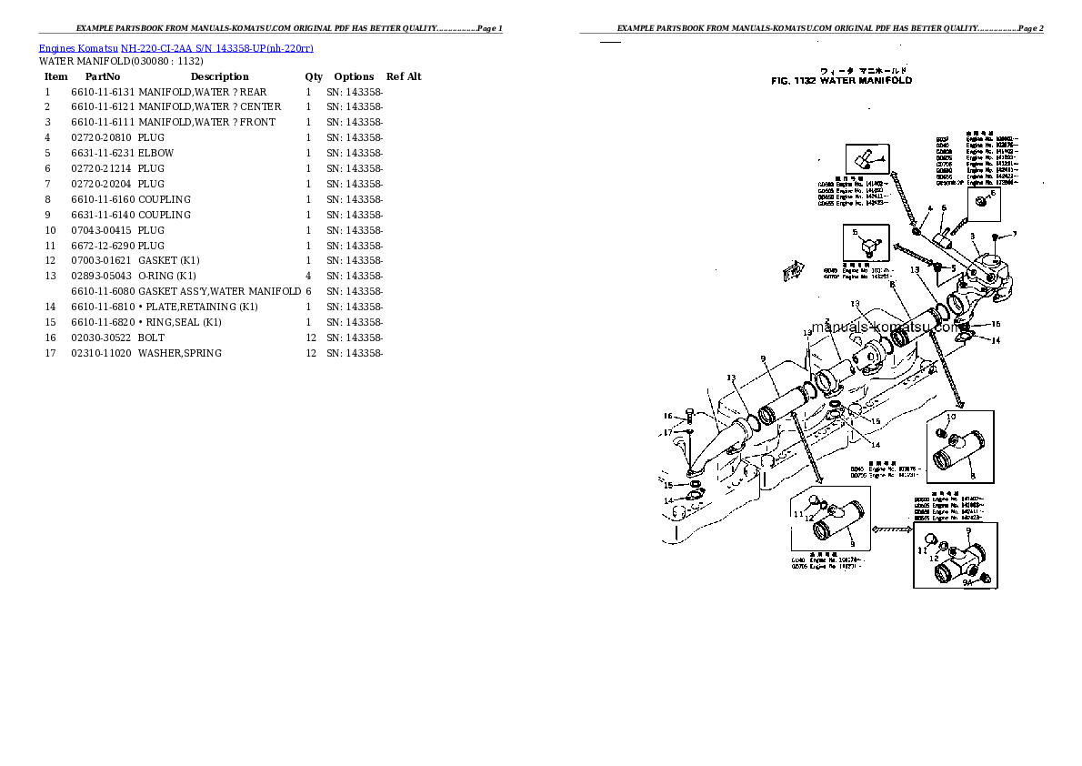 Protected: NH-220-CI-2AA S/N 143358-UP Partsbook