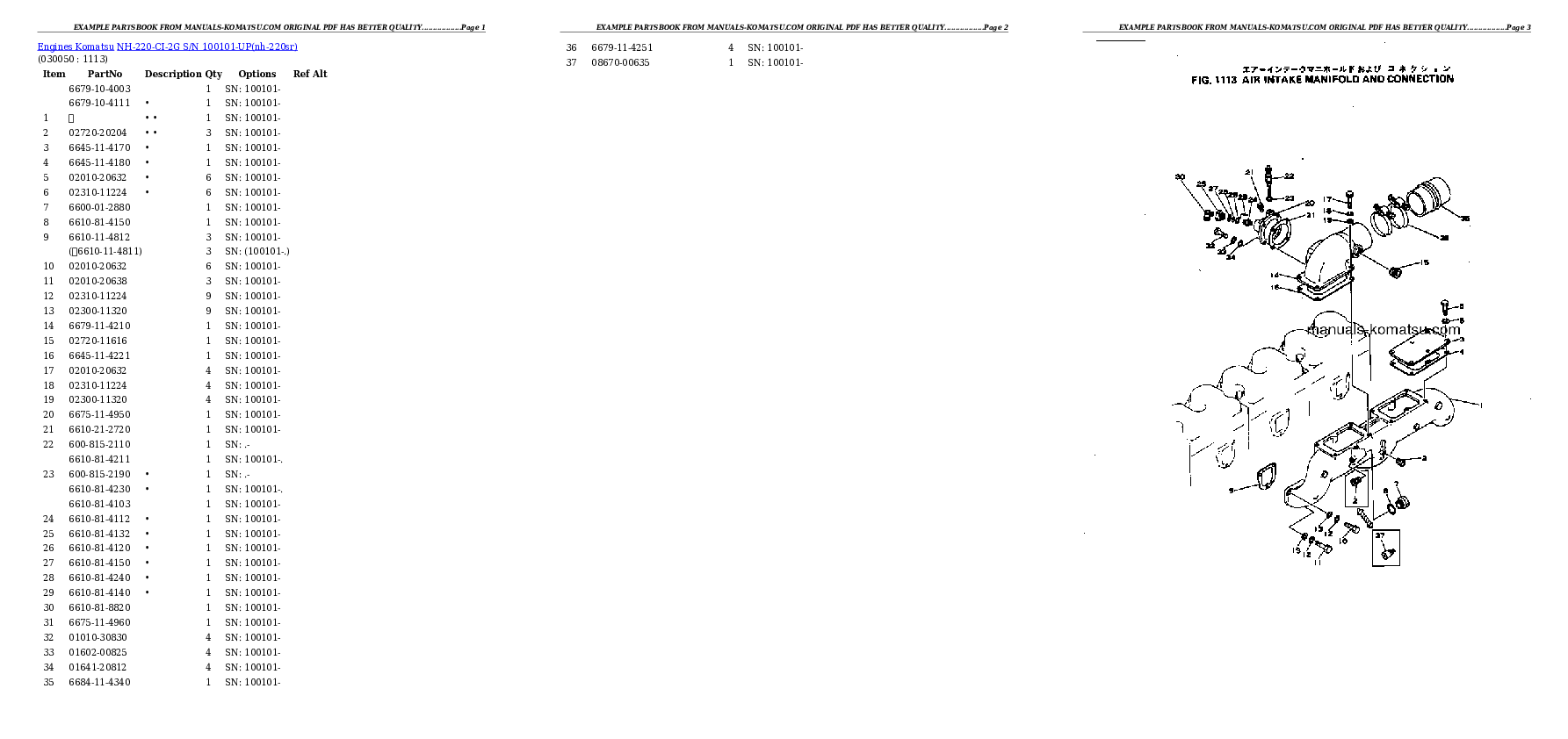 Protected: NH-220-CI-2G S/N 100101-UP Partsbook