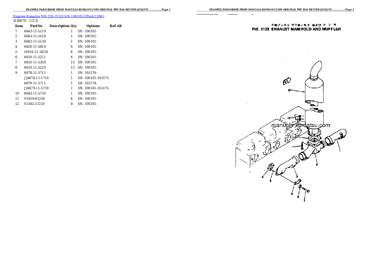Protected: NH-220-CI-2Q S/N 100101-UP Partsbook