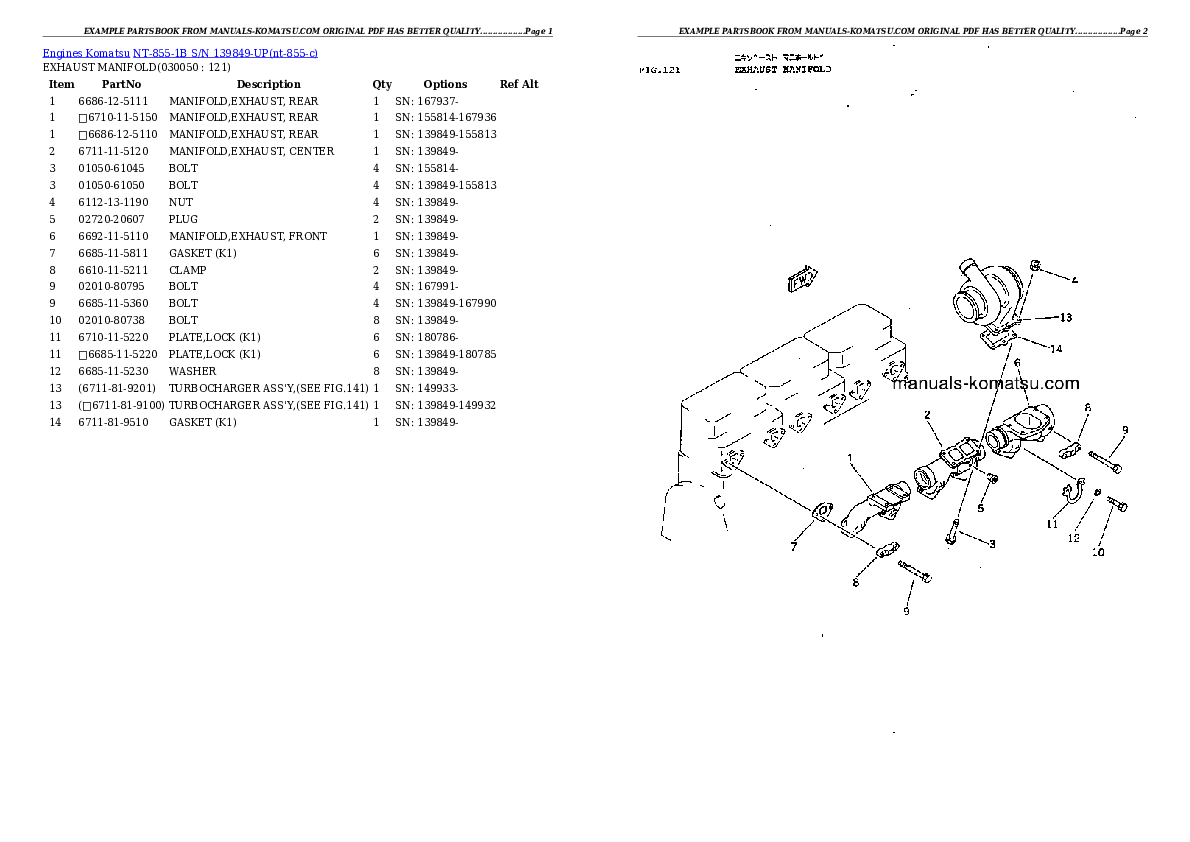 Protected: NT-855-1B S/N 139849-UP Partsbook