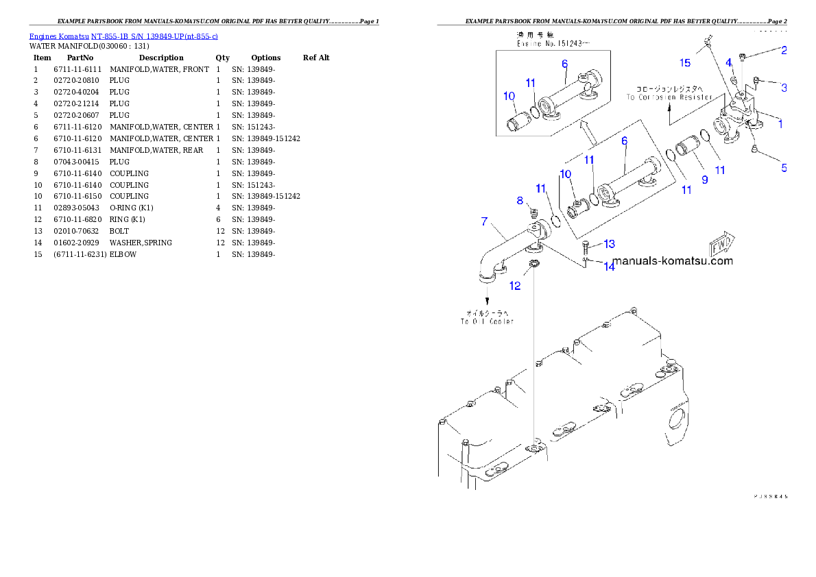 Protected: NT-855-1B S/N 139849-UP Partsbook