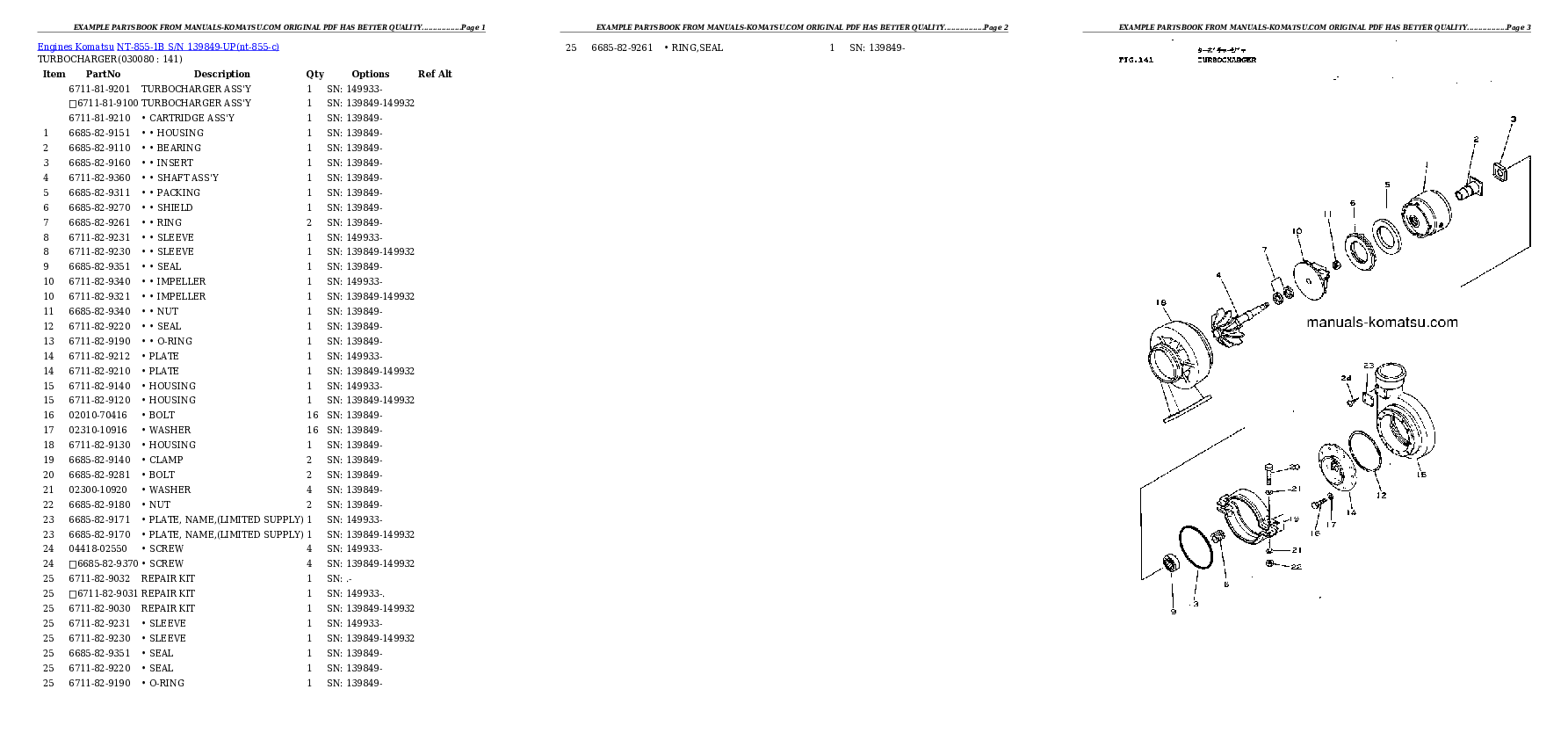Protected: NT-855-1B S/N 139849-UP Partsbook