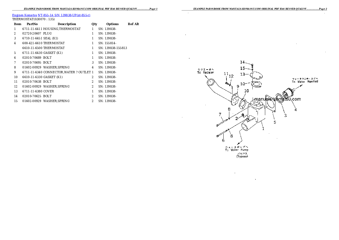 Protected: NT-855-1A S/N 139838-UP Partsbook