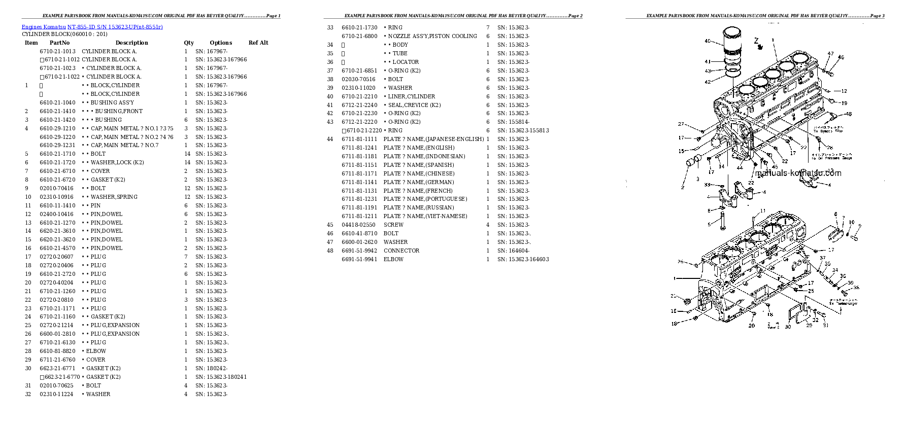 Protected: NT-855-1D S/N 153623-UP Partsbook