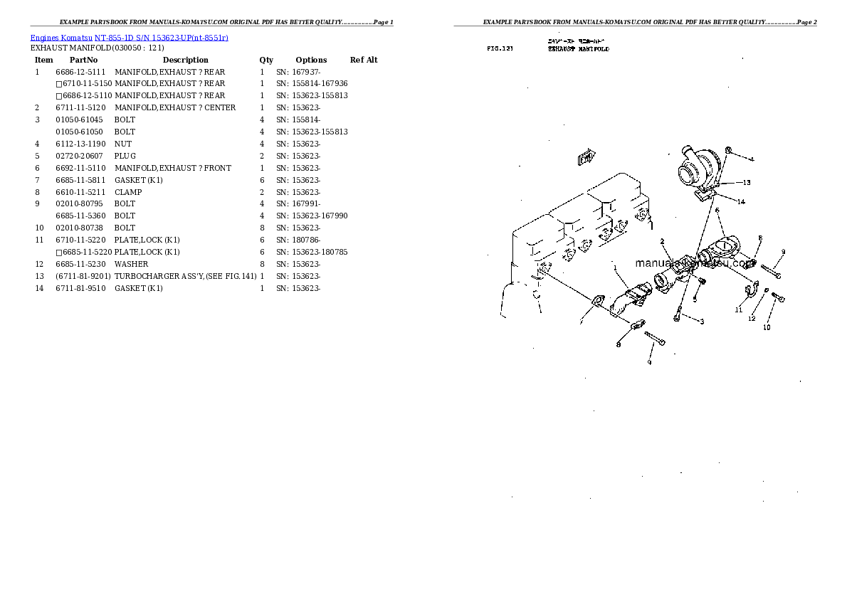 Protected: NT-855-1D S/N 153623-UP Partsbook