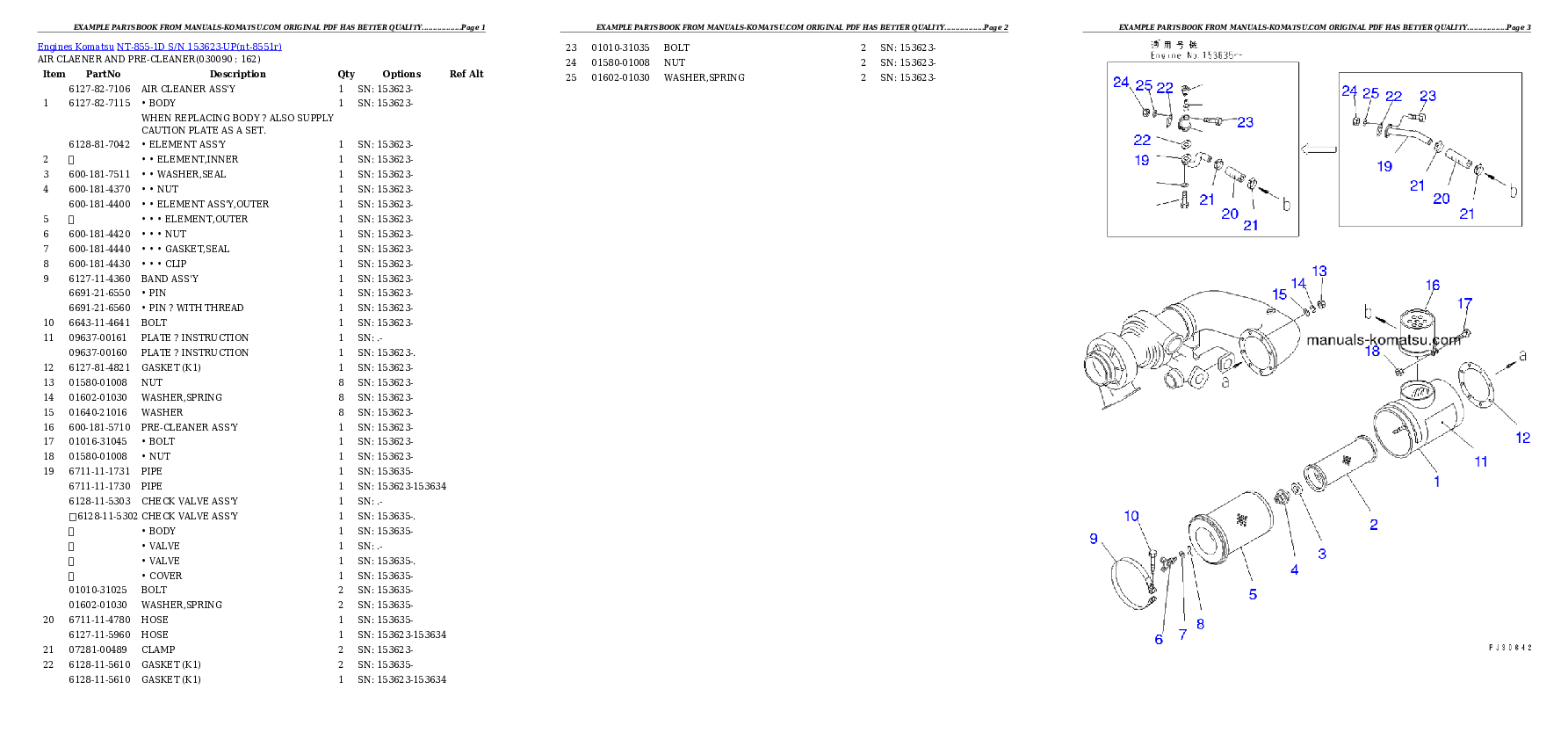 Protected: NT-855-1D S/N 153623-UP Partsbook