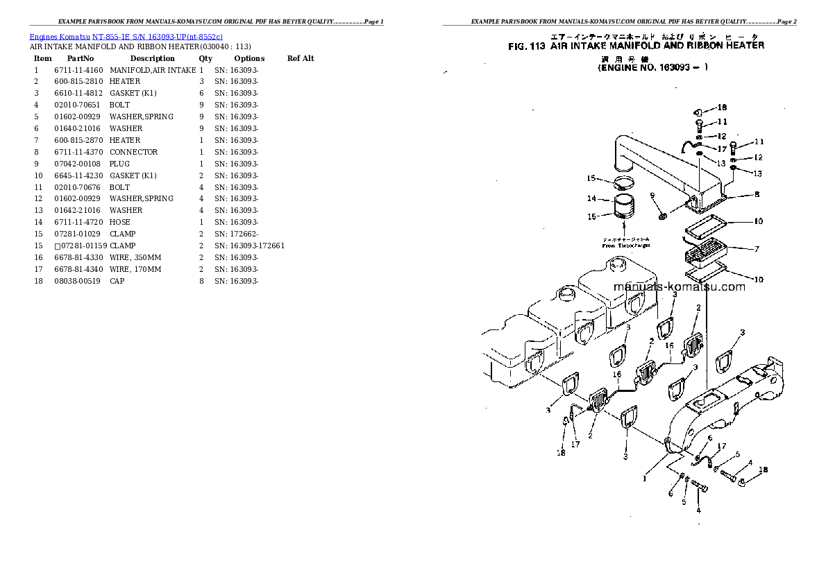 Protected: NT-855-1E S/N 163093-UP Partsbook