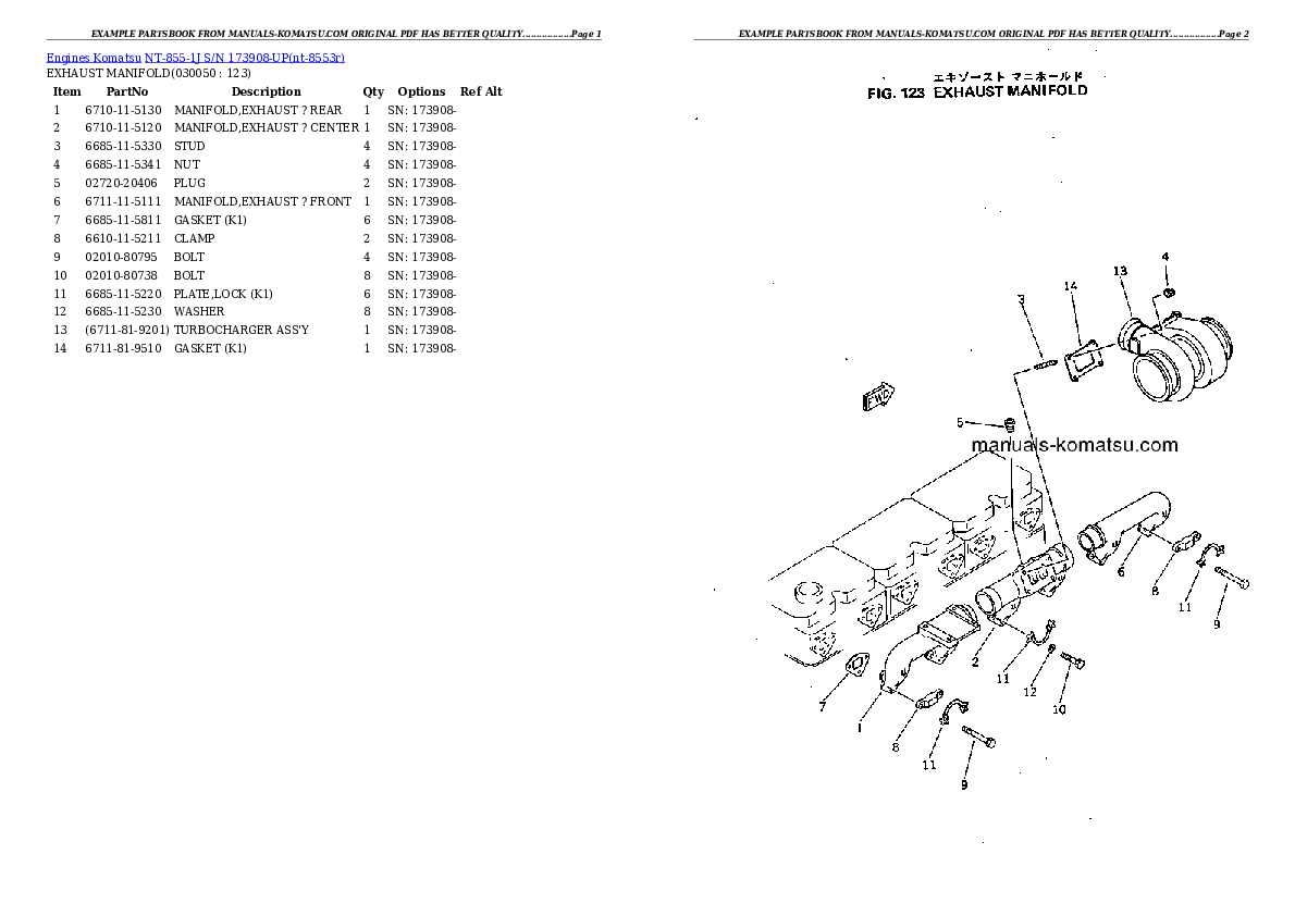 Protected: NT-855-1J S/N 173908-UP Partsbook