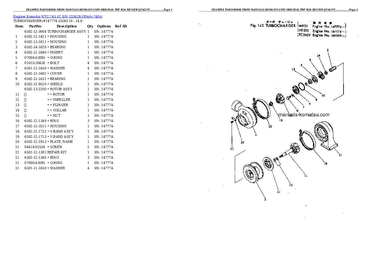 Protected: NTC-743-1C S/N 125628-UP Partsbook